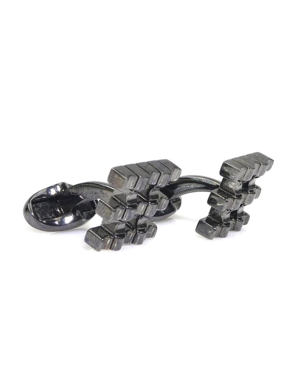 Auth Burberry Cufflinks Gunmetal Metal #284444B93B - Picture 2 of 8
